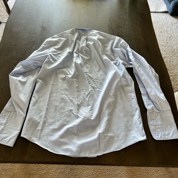 Brooks brothers light blue French cuff long sleeve dress shirt button down - Picture 9 of 9